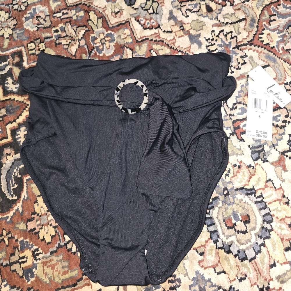 NWT Leilani high rise bikini bottom. Womens 6